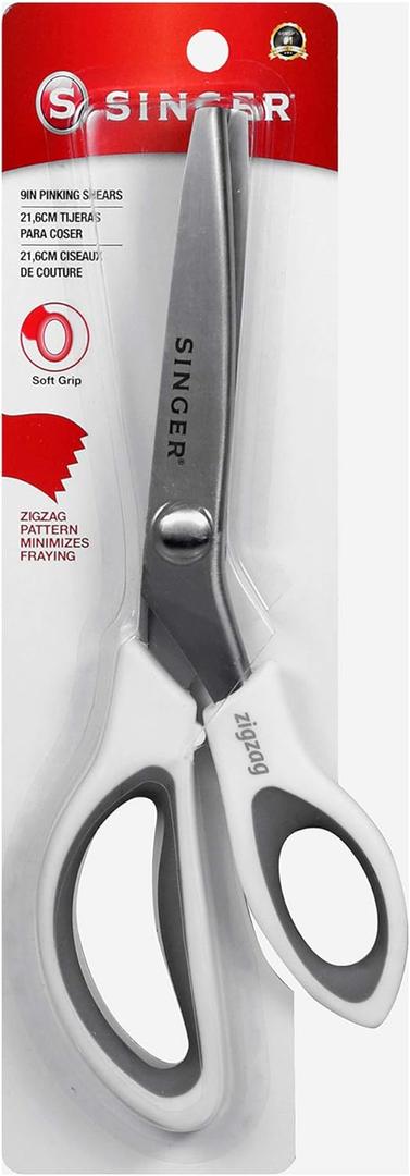 SINGER 9" Pinking Shears - Zig Zag Scissors for Fabric