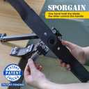 SporGain Lawn Mower Blade Sharpener & Lawn Mower Blade Balancer, 15-45 Adjustable Mower Blade Sharpener and High Precision Magnetic Mower Blade Balancer for Many Types of Mower Blade, Black