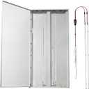 4FT LED Retrofit Kit,24W Magnetic LED Troffer Retrofit Kit 2x4 FT,3600LM,5000K Daylight White, T8 T10 T12 Fluorescent Replacement, NOT Dimmable, 1 Driver 2 Tubes Per Kit