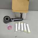 Filtered Shower Head with Handheld - High Pressure 3 Spray Modes Showerhead with Filters, 12 Replaceable Water Softener Filters for Hard Water | Ion Shower Drops Head with 75" Anti-Burst Hose (Gray)