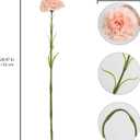 Light Pink Carnations Fake Flowers 15PCS Silk Carnations Artificial Flowers 20.47" Long Stems Faux Flowers Bulk for Wedding Bridal Bouquets, DIY Crafts, Home Party Garden Decor(Light Pink)
