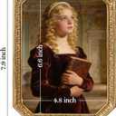 eletecpro 5x7 Vintage Picture Frame with Glass Cover, Antique Ornate Gold Photo Frame 5 x 7 for Tabletop or Wall Decor, Vintage Gold