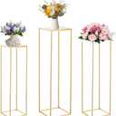 Cylinder Stands for Party, 3PCS Square Cylinder Pedestal Stand, Cilindros Para Fiestas Cake Table Stand for Parties Cylinder Tables for Parties Round Cylinder Stands for Party