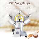 BI-DTOOL Electric Grain Mill Grinder 2800W Dry Material Grinding Machine 1000g Stainless Steel Pulverizer 36000r/min High-speed Grain Mill 270 swingable Superfine powder for Home and Commercial 1000g