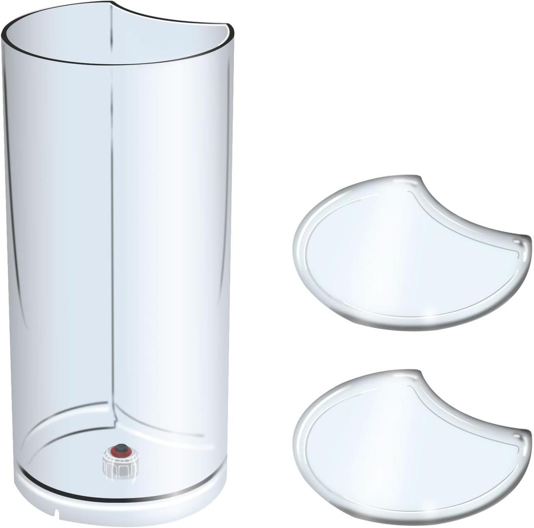 Water Tank With Lid Cover, Reservoir Replacement for XN910B XN9105 XN910C Vertuo Next Krups Coffee Machine, with Extra Lid Cover