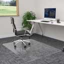 Office Chair Mat for Carpet- 36" x 48" Studded Desk Chair Mat for Low Pile Carpeted Floors, Plastic Floor Mat for Office Chair Over Carpet