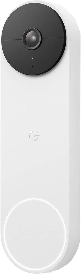 Google Nest Doorbell (Battery) - Snow (1 Count (Pack of 1)