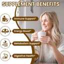 Berberine with Ceylon Cinnamon, 120 Count, 7 in 1 Berberine Supplement Ceylon Cinnamon Capsules, 1318mg | Immune Support | Premium Natural Supplement Boost | Vegan Friendly & Non-GMO