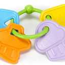 Green Toys Airplane Red - My First Keys Bundle