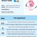 THAIN Reflective Dog Vest Harness & Leash Set  No-Pull Design, Adjustable & Comfortable for Medium Dogs (M, Pink Plaid)