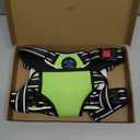 PHOEPET No Pull Dog Harness Medium Reflective Front Clip Vest with Handle,Adjustable 2 Metal Rings 3 Buckles,[Easy to Put on & Take Off](M, Green)