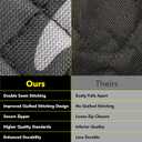 Meadowlark Dog Car Seat Cover, X-Large Heavy Duty Pet Seat Cover for Back Seat, Extra Padded Non-Slip Dog Hammock, Water-Resistant Back Seat Protector for Cars Trucks and SUVs (64 W x 60" L) (Gray Camo)