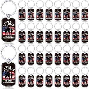 Landical Veterans Army Keychain Gifts for Men Military Keychain Gifts Accessories for Soldier Veteran Heroes Party Supplies