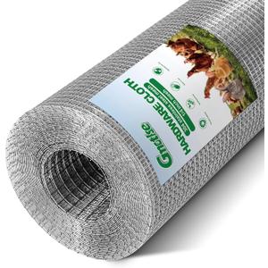 Hardware Cloth 1/4 inch 23 Gauge Large Size 304 Stainless Steel mesh Chicken Wire Welded Fencing Wire Mesh Roll Garden Fence 40inx49ft