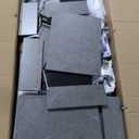 PeakPursuit Manicure Table with Electric Dust Collector,42" Nail Table Beauty Salon Station with Lockable Wheels, Arm Rest,4 Storage Drawers,Acetone Resistant Top and Storage Cabinet