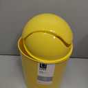 Umbra 1.25 Gallon Mini Waste Can with Removable Swing-Top Lid - Small Garbage Bin for Kitchen, Bathroom, Bedroom, Office - Compact Trash Can Fit Under Tables & Counters - Yellow