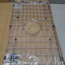 Sink Bottom Grid 24-1/8" x 12-5/8", Centered Drain with Corner Radius 1-1/2", Sink Protector for Single Bowl Kitchen Sinks