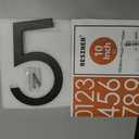 10 Inch Black House Numbers For Outside, Floating Metal Large Modern House Numbers For Outside, Large Address Numbers For House Black Floating Flush Mount Aluminum 5