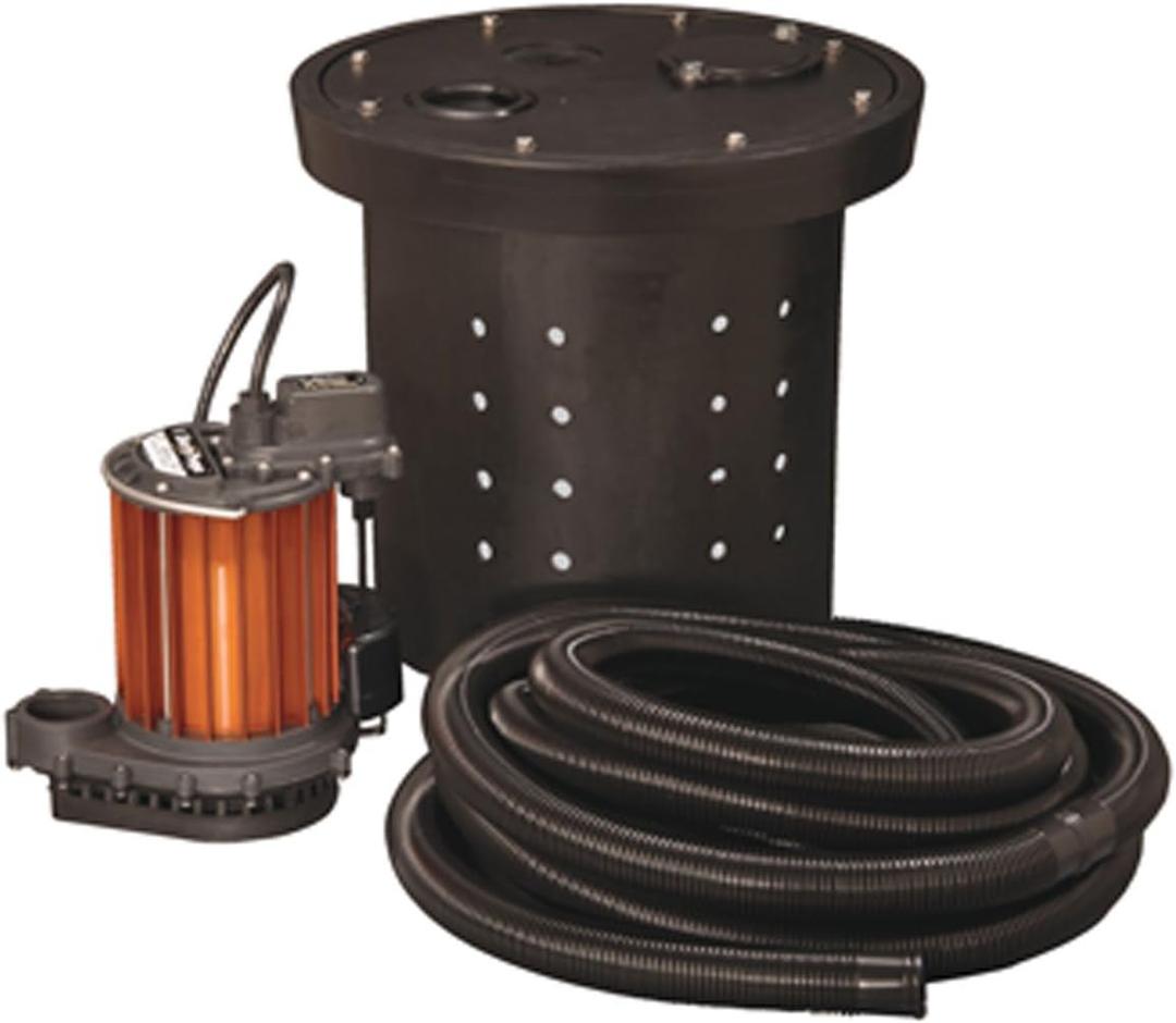 Liberty Pumps CSP-237 Crawl Space 1/3 HP Poly/Aluminum Sump Pump, one-size