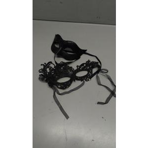 Masquerade Mask for Couples Lace Eye Mask Venetian Carnival Halloween Mask Party Ball Prom Mask Costume Mardi Gras 2Pack (Black)