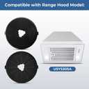 Range Hood Charcoal Filter (CFYS067) for Range Hood Insert USYS305A, USYS0675B, Set of 2