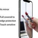 2 Piece Privacy Tempered Glass for iPhone 16 Pro 6.3 inch Anti-blue Anti-Spy Screen Protector Mirror Gradient Colorful