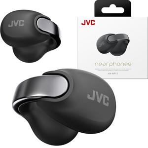 JVC Nearphones Open Ear True Wireless Headphones - Open Ear Earbuds - Bluetooth 5.3-24H Playback - IPX4 Water Resistant - Built-in Mic - Awareness & Comfort - Ear Clip Earbuds - HANP1T