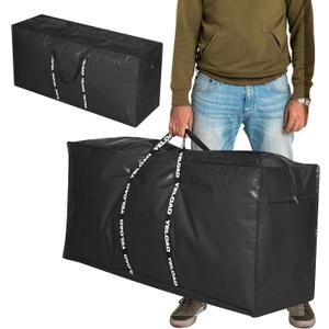 66 Gallon Extra Large Storage Bags 2 Pack Black XXL Heavy Duty Waterproof Moving Tote Bags for College Dorm, Travel, Clothes & Bedding Foldable Zippered Duffle with Handles
