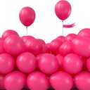 PartyWoo Hot Pink Balloons 50 pcs 5 Inch Small Mini Dark Pink Magenta Fuchsia Latex Balloons for Wedding Baby Shower Gender Reveal Valentine's Day Bachelorette Birthday Party Decorations Pink-Y12