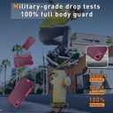 Xmon for iPhone XR Phone case, [Shockproof] [Belt Clip Kickstand] [2X Tempered Glass Screen Protector] Heavy Duty Cover for iPhone XR 6.1 inch (Wine)