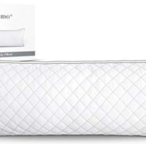 HOKEKI Luxury Full Body Pillow,Adjustable Fluffy Body Pillow for Sleeping, Soft Long Bed Pillow Insert, 20"x54"(White)