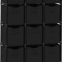 12 Cube Closet Organizers And Storage | Includes All Storage Cube Bins | Easy To Assemble Closet Storage Unit With Drawers | Room Organizer For Clothes, Baby Closet Bedroom, Playroom, Dorm (Black)