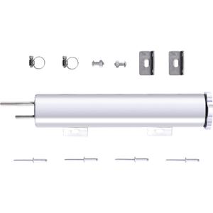2 x 10 Inches Universal Radiator Coolant Overflow Puke Tank Bottle Catch Can Polished Stainless Steel with Twist Cap 12 Ounces