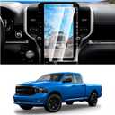 FIILINES 2 Pack Screen Protector for 2019-2025 Dodge Ram 1500 2500 3500(Big Horn/Laramie/Limited Longhorn/TRX/Rebel/Limited/RHO), 12 inch Touchscreen 9H Tempered Glass Screen Protector Anti-Glare Shatterproof