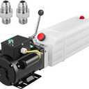 Mophorn Hydraulic Pump 6 Quart Car Lift Hydraulic Power Unit Hydraulic Power Pack 220V 3HP 2750 PSI for Two and Four Post Lift Auto Hoist Car Lift with 6L Plastic Reservoir