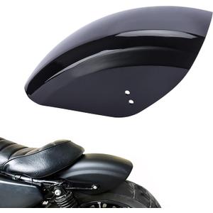 Motorcycle 7 inch Rear Short Fender For Harley Sportster XL883 XL1200 1986-2023 (Gloss Black - ABS Plastic Mudguard)