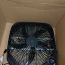 Amazon Basics 3-Speed Box Fan for Bedroom, Portable with Carry Handle, Powerful Airflow, 5 Blades, Lightweight Design, 67 Watts, 20-Inch, Black, 6.8"D x 20.86"W x 21.33"H