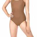 Bloch Dance Women's Nejor Microlux Camisole Leotard, Almond, Petite