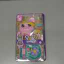 Polly Pocket Dolls and Playset, Tea Party Bunny Compact, Travel Toy with 1 Micro Doll, Pet Bunnies, Food & Fashion Styling Accessories