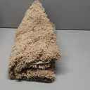 ILANGO Beige Bathroom Rugs 32"  20" Non Slip & Super Absorbent Extra Thick Soft, Washable Bath Mat for Floor, Microfiber Plush Shaggy Bath Rug with Rubber for Bathtub Shower Room Sink