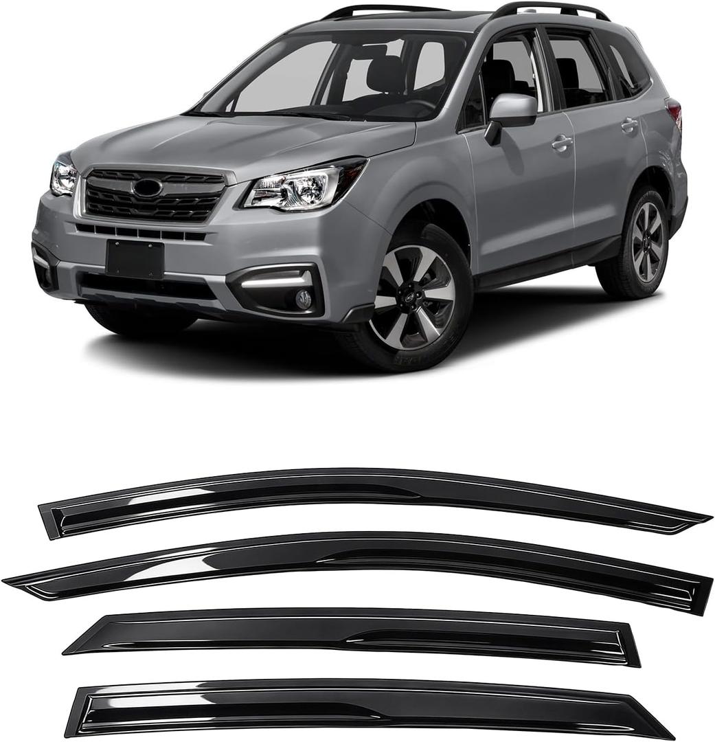 MIALUTY® Window Visors Rain Guards for Subaru Forester 2014-2018, Out-Channel Vent Visors Heat Insulation Sun Shade Accessories for Cars