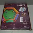 Color Shut The Box Game Wooden Board for 16 Players 16-Inch Large 12 Numbers Dice Board Game for Adults & Kids Ideal for Family Game Night