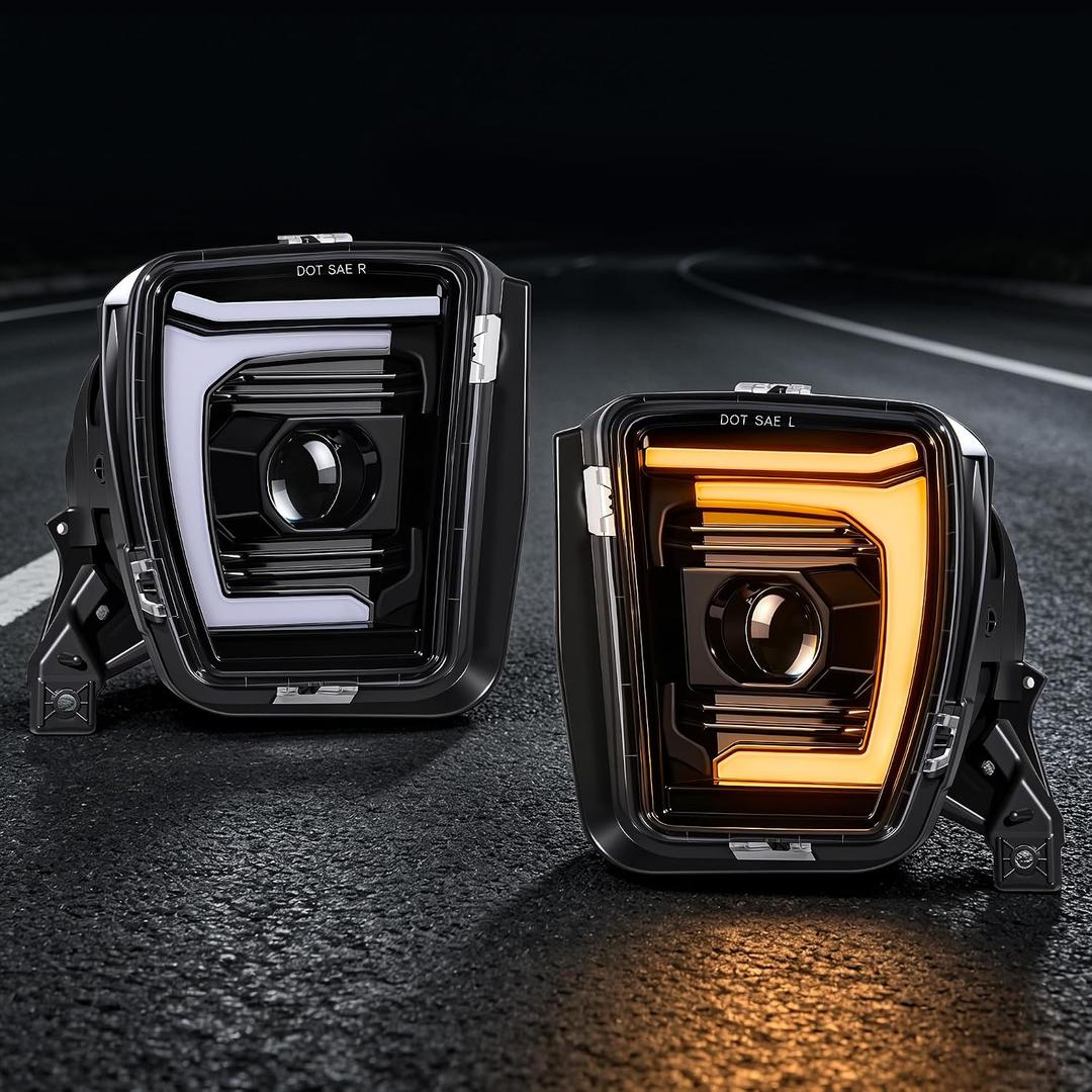 LED Fog Lights for 2013-2018 Dodge Ram 1500,with Turn Signal, HB&LB
Start-up Animation,Waterproof,Durable Material,Sequential Turn Signal,Enhanced Visibility