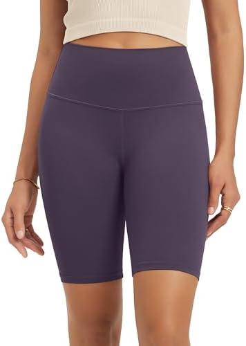 ODODOS Lounge Yoga Shorts for Women- 4" / 6" / 8" /10" High Waist Buttery Soft Biker Shorts, Medium