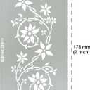 Aleks Melnyk No.510 Metal Stencils, Swirls, Ornaments, Flowers Vine, Patterns, Border, Small Stencils, 3 PCS, Templates for Wood Burning, Engraving, Crafting, Scrapbook, Art, Ornate