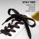 7 x AWANGLOU Flat Shoe Laces for Sneakers, 5/16" Wide Shoelaces for Sneakers, Mix