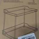 Yieach 2 Tier Bathroom Counter Organizer,Tiered Bathroom Organizer for Makeup,Perfume,Beauty Products,Skincare Organizers Shelf,Vanity Storage Tray for Bedroom,Spice Racks for Kitchen Corner,Rectangle