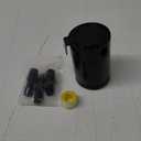 Sporacingrts Universal 3-Port Oil Catch Can Reservoir Tank Black
