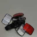 HESTYA 4 Pieces Bike Front and Rear Wheel Spoke Reflectors for Handlebar and Seatpost Bicycle Cycling Safety Warning Reflectors Red and White