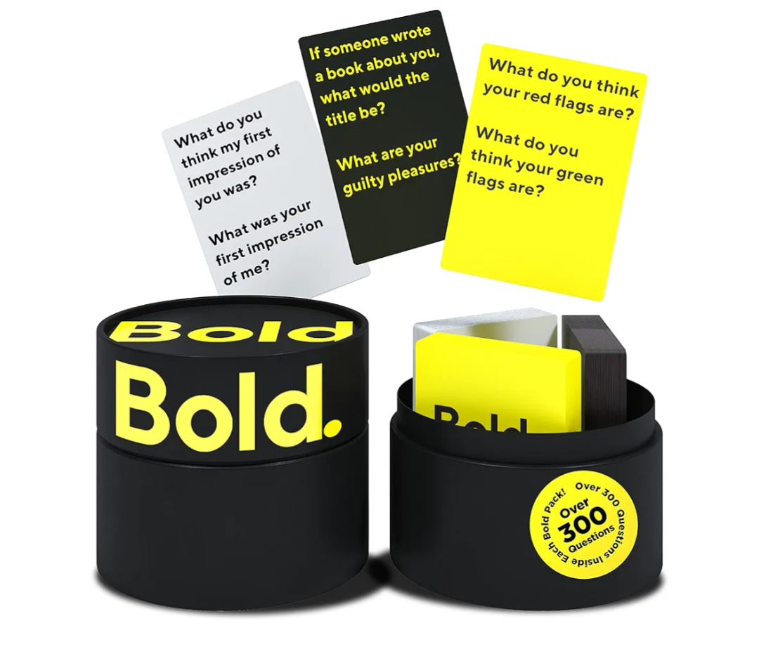Bold - 300 Conversation and Question Cards for Adults - Perfect for: Bridal Shower Gifts, Couple Gifts, Date Night, Couples Games, Date Night Ideas, Anniversary, Couples Gifts, Wedding Gift for Couple